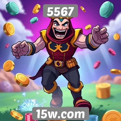 Exploração das categorias de jogos disponíveis no site 5567
