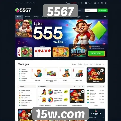 Interface e usabilidade do site 5567 para jogadores