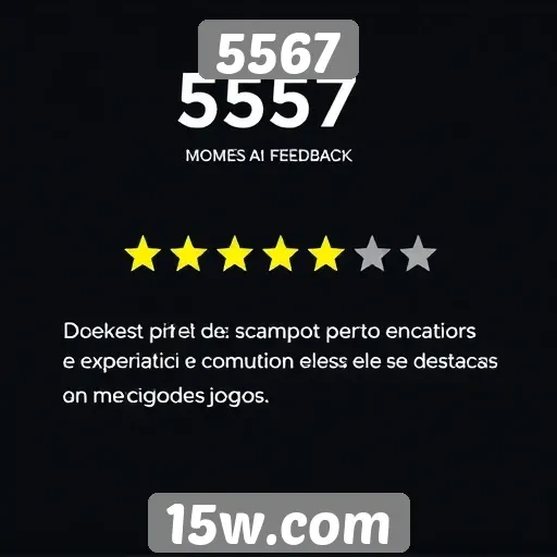 Feedback dos usuários sobre a experiência no 5567
